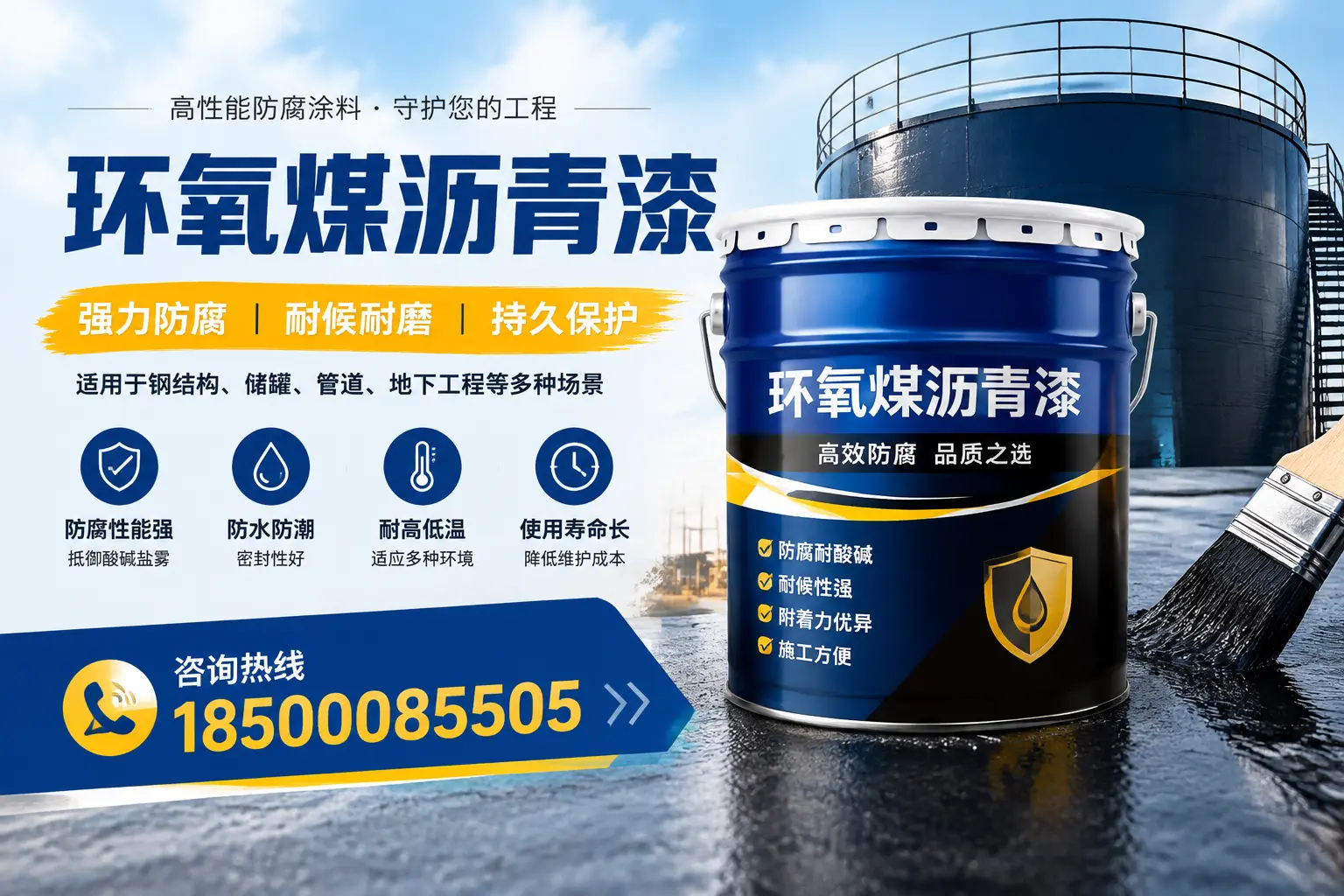 环氧煤沥青漆在工业中的应用，太原企业的选择